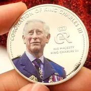 UK England British King Charles III Coronation Commemorative Coin Collectible