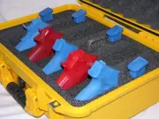 Deluxe Yellow Pelican ™ 1500 Quickdraw 5 Pistol handgun case +1500D+nameplate
