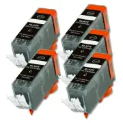 5 PK BLACK ink Cartridge w/ chip fits Canon PGI-225BK MX892 MG6120 MG6220 MG8120