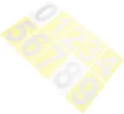 Tofficu 5Sets Reflective Mailbox Numbers Stickers Adhesive Decals for Outdoor Use Durable Numbers for Mailboxes Houses and Signs