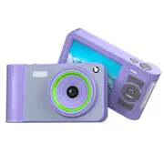 Digital Camera 50MP FHD 1080P Camera Digital Point and Shoot Camera with 16X Zoom Anti Shake Compact Compact Small Camera for Kids (Purple)