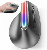 Zumist Ergonomic Vertical Mouse – 2.4G Wireless Optical Mouse with Silent Clicks & 5 Programmable Buttons, 5 Adjustable DPI 800/1200/1600/2400 3200, USB Mice for Computer, PC, Laptop, Mac, Windows