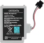 OSTENT 3.7V 1500mAh Li-ion Polymer Lithium Ion Rechargeable Battery Pack Replacement for Nintendo Wii U Gamepad