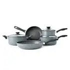 5 Piece Cookware Set 2 x frypan 2 x saucepan with glass lid 1 x casserole