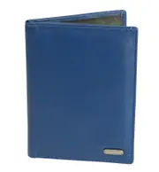 Franco Bonini - 3047 Leather Passport & Credit Card Cover - Blue