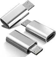 Micro USB to USB C Adapter [3 Pack],Micro USB Adapter,USB C Micro USB,USB C to USB Micro,Type C to Micro USB Adapter for Charging Power Bank Camera Controller Socket Port Android Huawei Headphone Jack