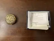 Mikimoto Pocket Watch Mirror Compact NIB With Pearl