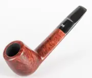 Briar Tobacco Smoking Pipe Aviator, Hand Carved, Metal Cooling Filter, Mahogany