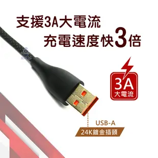 KAMAX Type-C充電線 USB-A To Type-C透明款快充傳輸線 1M (KM-WA26)