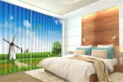 Be Close To Nature 3D Curtain Blockout Photo Printing Curtains Drape Fabric