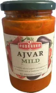 Podravka Ajvar Mild Relish 350g | Balkan Vegetable Spread | Vegan