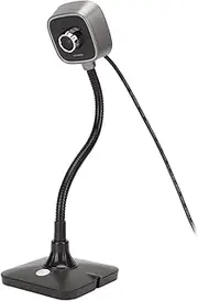 1080P USB Camera with Microphone, Web Camera, Noise Reduction Microphone Manual Focus Wide Angle USB Computer Camera for Online Class Video Conference