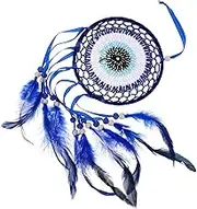 FUTUREORYY Evil Eye Dream Catcher Macrame Wall Hanging Unique Home Decor Ornament for Protection and Luck Versatile Decoration for Walls Beds Cars