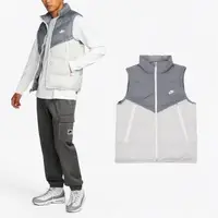 在飛比找森森購物網優惠-Nike 背心 Windrunner 男款 灰 白 保暖 拉