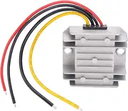 DC Power Converter 9-40V to 24V Voltage Regulator Boost Waterproof IP68 High Efficiency 96% for Automotive LED Display Automation Control Aluminum Alloy 6.5x6x2.3cm