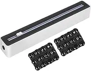 Wrap Organizer with Cutter - Cling Wrap Dispenser,Sturdy Food Cling Film Cutter Space-Saving Storage Organizer for Wax Paper Restaurant Supplies