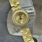 NEW✅ SWATCH IRONY FULL BLOODED GOLD CHRONO ALUMINUM 43MM WATCH SVCK4084
