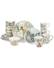 Certified International Winter's Walk 16Pc Dinnerware Set