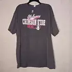 Jerzees Alabama Crimson Tide T Shirt Mens Size 2XL Gray With Pink Script NCAA