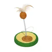 Kitten Cat Scratch Board With Interactive Spring Ball Pet toy New