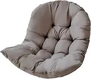 Hangings Egg Chair Cushion - Thicken Hanging Basket Chair Cushion | Soft Thick Chair Seat Pads | Hanging Egg Chair Swing Cushion Rattan Wicker Indoor Outdoor Grey Garden Egg Chair Sturdy Cushion