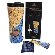 Australia Aboriginal Art Turtles Dreaming Stainless Steel Travel Mug Souvenir