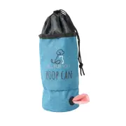 All Fur You Poop Can Collapsible Washable Waste Disposal Blue