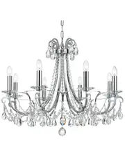 Crystorama 8-Light Othello Chandelier Hand Cut Crystal
