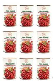 Al Hana Egyptian Fava Beans (Ready to Eat) 9 Cans 14.11oz/400g