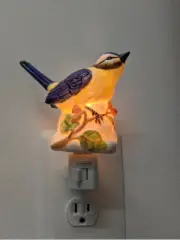 3D Bird Hand Painted Decorator Porcelain Plug-In Night Light