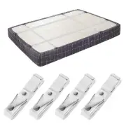 Bed Sheet Holder Straps- Adjustable Fitted Sheet Clips Bed Sheet Fastener Sus...