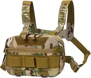 Chest Rig Pack | 20L Oxford Cloth Running Chest Bag | ChesttPouch | Functional Breathable Back Mesh Vest Backpack Large Opening Fanny Pack For Hunting
