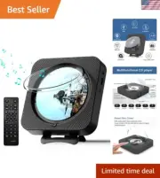 Slim Design Portable CD Player with Bluetooth & FM Radio - Home Audio Excellence