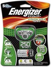 Energizer Head Torch, Vision HD+ Headlamp, 250 Lumens Head Light, Green