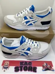 Asics Gel-Lyte 5 White Electric Blue 1203A344-101 Men's Size oki10 S12
