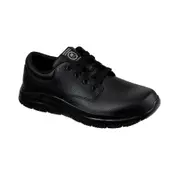Skechers Mens Flex Advantage Fourche Leather Trainers Black UK Size 9 (EU 43)