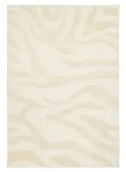 Gourti Textured Abstract Neutral Washable Rug