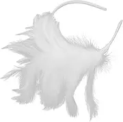 [VERDANVERSE] Plume Fascinator Headband for Women Elegant Performance Hair Accessory for Weddings Birthdays and Masquerades Chic Headpiece for Parties and Role Playing Events
