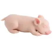 14CM 100% Silicone Reborn Sleeping Pig Doll Soft Silicone Mini Piglet Toys Gift
