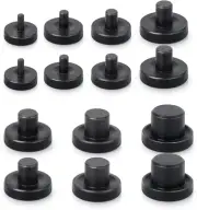 14 Pcs Steel Adapters for Double Flare Tool, Fit for 3/16" 1/4" 5/16" 3/8" 7/16"