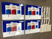 GPC CIGARETTE STORE TIN METAL SIGNS DISPLAYS WITH DECALS STICKERS SET OF 4 17X23