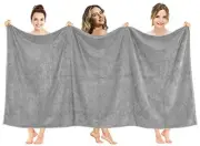 Oversized Bath Sheet 40x80 Extra Oversized 40x80 Bath Towel Sheet Light Grey