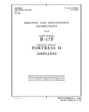 REPRINT B-17F FLYING FORTRESS ERECTION & MAINTENANCE MANUAL 1944 650p WWII