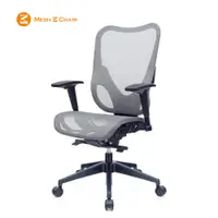 在飛比找PChome24h購物優惠-【Mesh 3 Chair】華爾滋人體工學網椅-無頭枕(銀灰