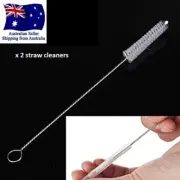 2Pcs Solid Straw Cleaners Cleaning Brush great for Toddler Sippy Drinking Cup