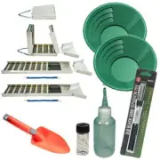 KAL245 50" Folding Aluminum Sluice Box & Green Gold Pan Kit