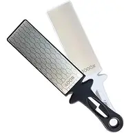 5-In-1 Diamond Sharpening Plate Knife And Scissors Sharpener Ceramic Knife Sharpener Rod Double-Sided 400/1000 Grit Honeycomb Surface Outdoor Kitchen Grinding Tool