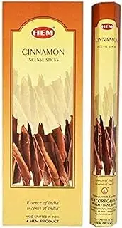 Hem Cinnamon Incense Hexa Incense Stick, 6packs X 20 Sticks= 120 Sticks