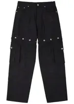 Off-white Linen Cargo Trousers - Black - 36 (W36 / XL) 36 (W36 / XL)