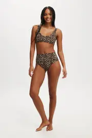 [Body] Body - Smoothing High Waisted Cheeky Bikini Bottom - Taylor leopard XS TAYLOR LEOPARD